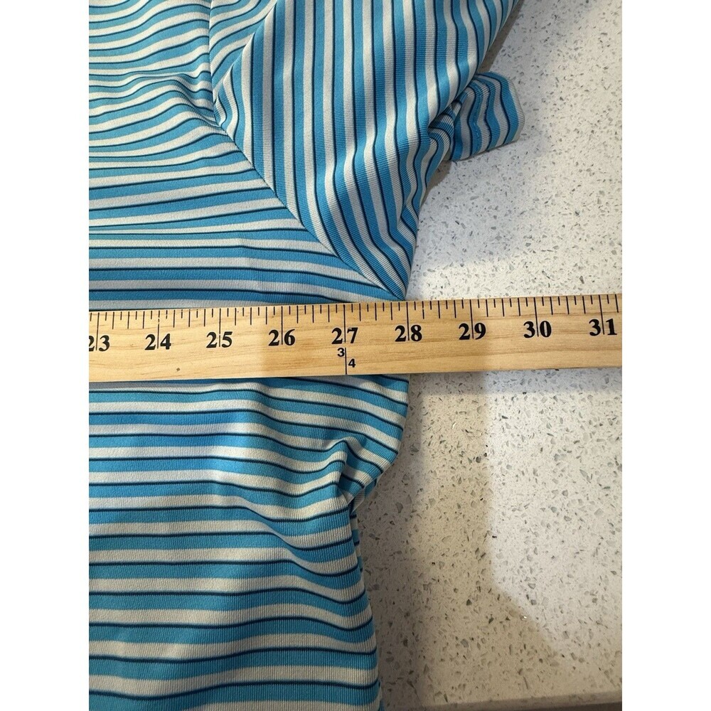 PGA Tour Men’s Set of 2 Golf Polo Shirt Sz XXL Blue Orange Striped Stretch - Picture 12 of 15